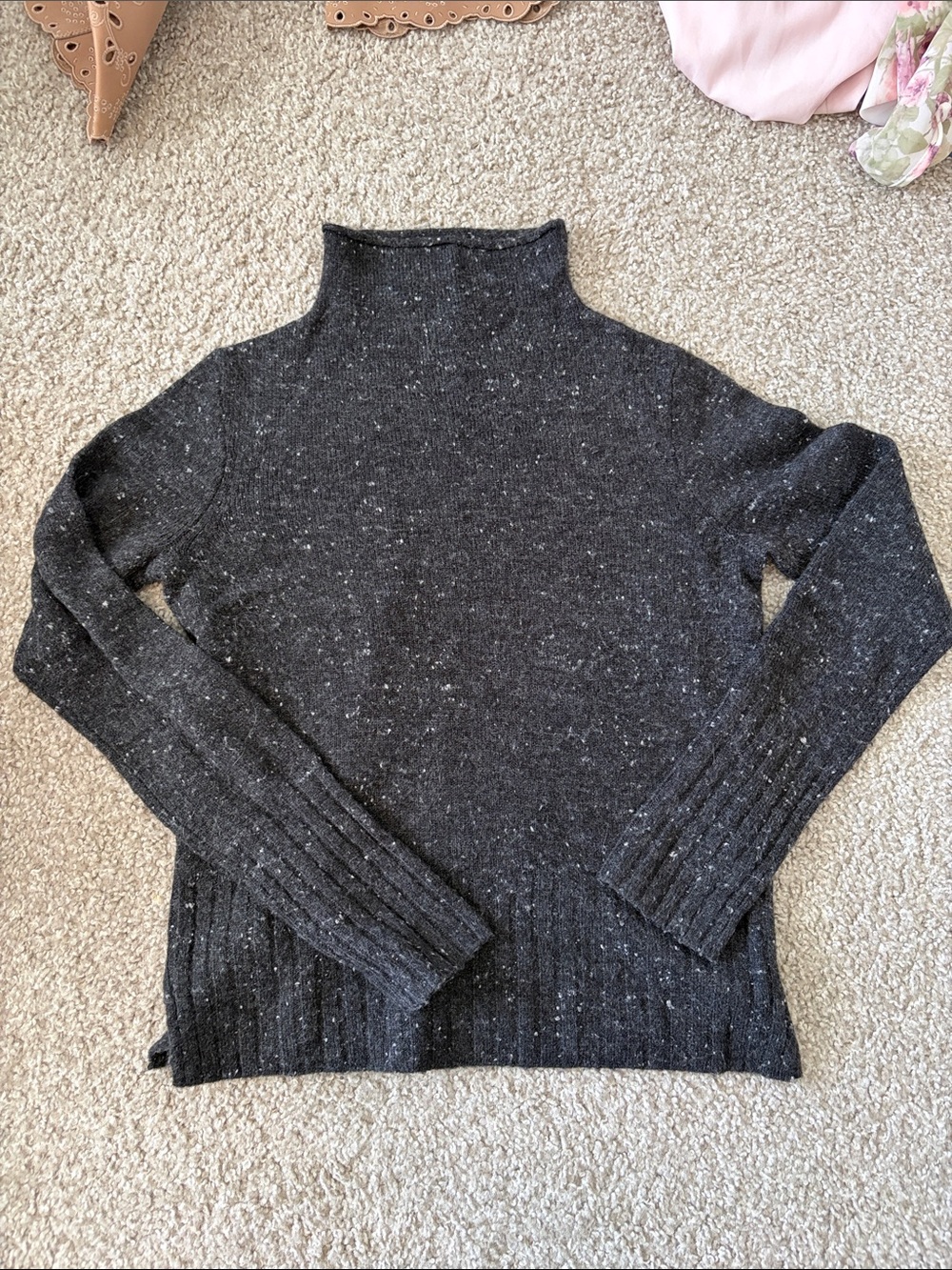 Madewell Speckled Funnel Neck Sweater